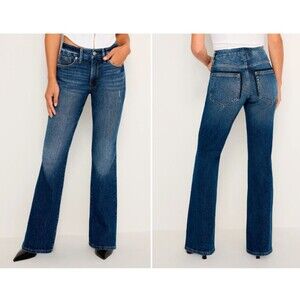 Good American Women's Jeans Good Petite Mid Rise Bootcut Jeans size 4/27P